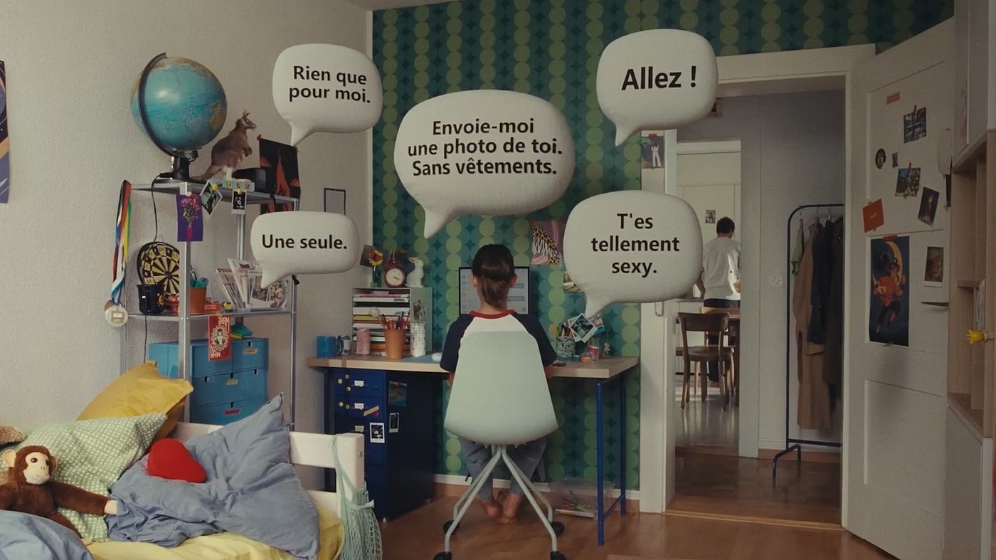 Représentation symbolique d'une situation de cybergrooming